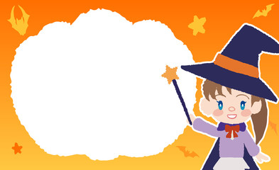 ハロウィン　アイキャッチ　魔法使いの子ども