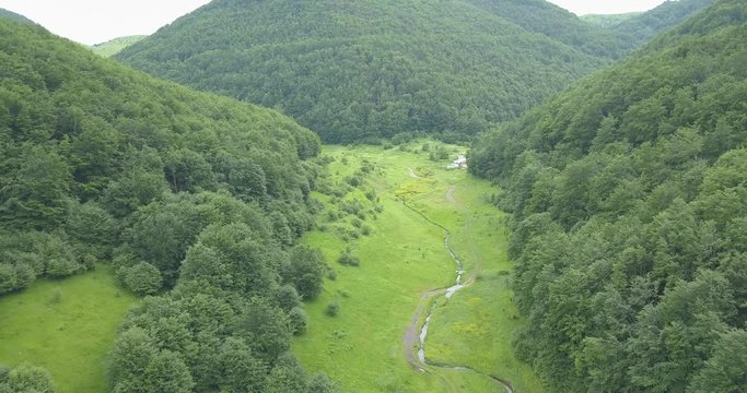 Borov Kamak, Vratsa, Bulgaria, creek in the forest