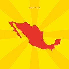 Obraz premium Mexico Vector Map
