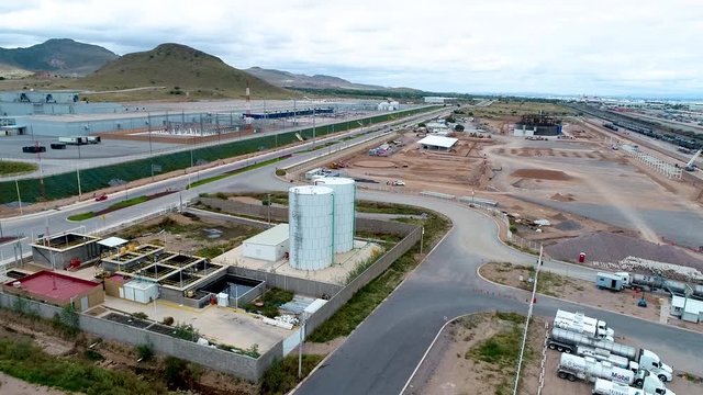 Tanque de agua industrial
