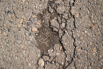 Old asphalt background. Grunge asphalt background. Copy space.