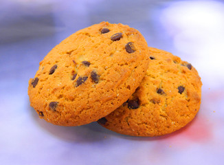 gingerbread isolated on a blue background