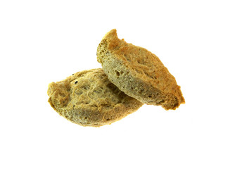 soy meat isolated on black background