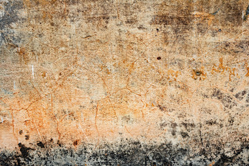 Texture of a concrete wall with cracks and scratches which can be used as a background