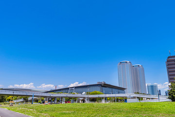 Obraz premium 幕張新都心の風景