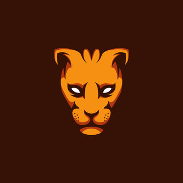 Head Leopard Animal Wildlife Illustration Icon Logo Design Template Element Vector