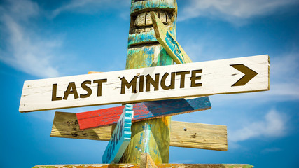 Street Sign to Last Minute