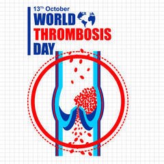 World Thrombosis Day, poster and banner