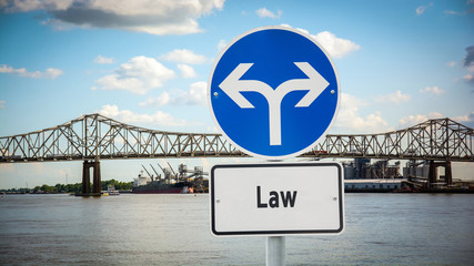 Street Sign to Law