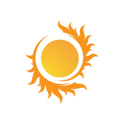 Sunburst Yellow Sun vector icon logo illustrations