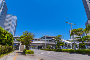 Obraz premium 幕張新都心の風景