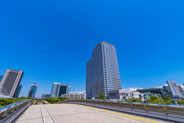 幕張新都心の遊歩道