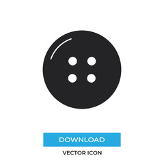 Clothes button vector icon, simple sign for web site and mobile app.