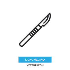 Scalpel vector icon, simple sign for web site and mobile app.