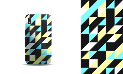 abstract modern phone case vector design template