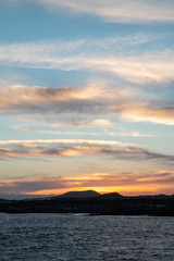 Coucher de soleil à Tenerife, La Tejita, Espagne