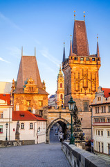 Obraz premium Praga, Czechy - Most Karola