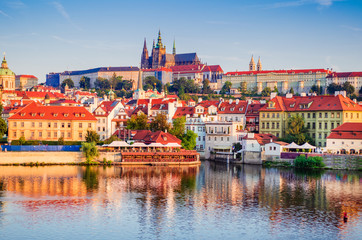Prague, Czech Republic - Hrad and Vltava River