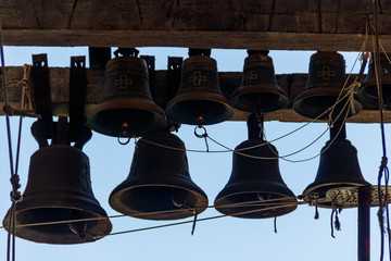 Close-up of orthodox church bells