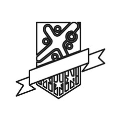 Protection shield Commitment Teamwork Together Outline Logo