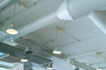 Air duct, air conditioner pipe, wiring pipe, and fire sprinkler system. Air