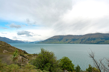 View of Lake wanaka,The Neck,New Zealand