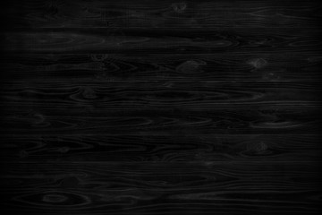 Black wood wall background or texture
