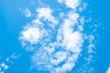 Fototapeta na wymiar Beautiful blue sky clouds for background. sky in summer.