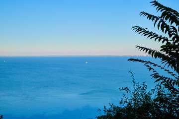 Beautiful view of the Lake Balaton from Tihany on a sunny day