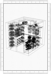 closet organizer Blueprint