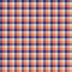 Gingham seamless orange pattern. Texture for plaid, tablecloths, clothes, shirts,dresses,paper,bedding,blankets,quilts and other textile products. Vector Illustration EPS 10