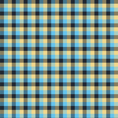 Gingham seamless blue and black pattern. Texture for plaid, tablecloths, clothes, shirts,dresses,paper,bedding,blankets,quilts and other textile products. Vector Illustration EPS 10