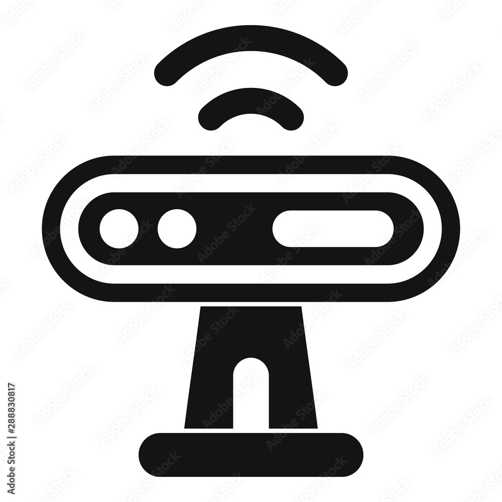 Poster web camera sensor icon. simple illustration of web camera sensor vector icon for web design isolated