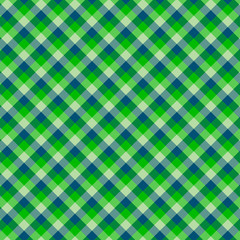 Gingham seamless green pattern. Texture for plaid, tablecloths, clothes, shirts,dresses,paper,bedding,blankets,quilts and other textile products. Vector Illustration EPS 10