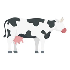 Bovine cow icon. Flat illustration of bovine cow vector icon for web design