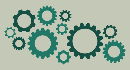 Gearwheel assembly representing an organizing mechanism