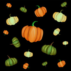 Happy helloween pumpkin card designe