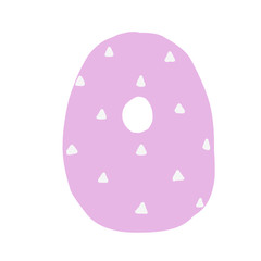 O Decorated letter. flat style. Cartoon children letter o