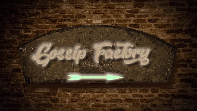 Street Sign the Way to the Gossip Factory