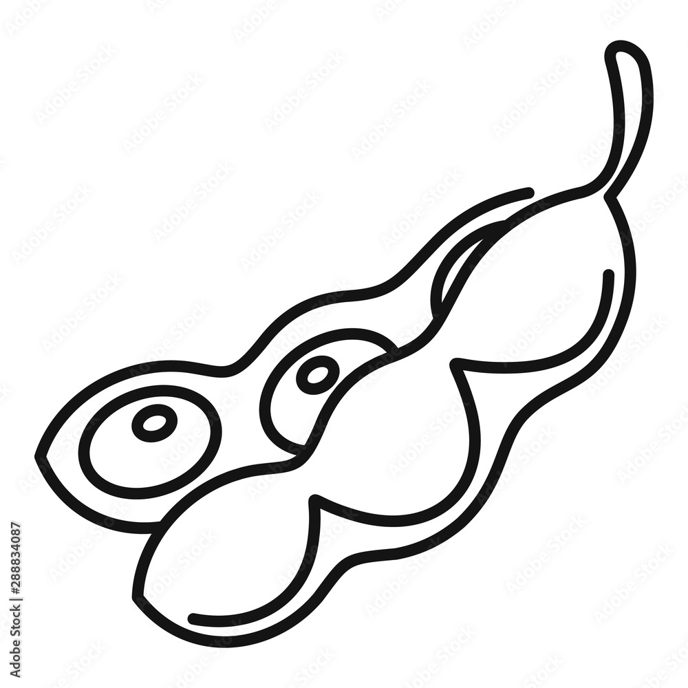 Aufkleber beans icon. outline beans vector icon for web design isolated on white background