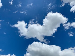 blue sky with clouds