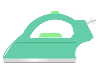 domestic iron in side view