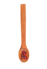 Dry barberry in spoon