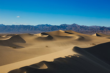 Fototapeta na wymiar Sand Dunes at Sunset in Death Valley National Park, California