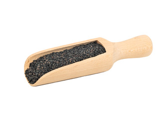 Black sesame in scoop