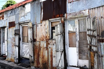 Haus auf madagaskar in afrika in tomasina