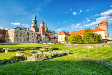 Fototapeta na wymiar Wawel Castle during the Day, Krakow