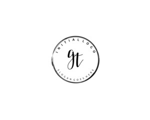 GT Initial letter logo template vector