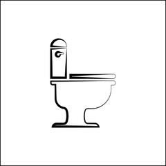 Western Seat Toilet Bowl Icon