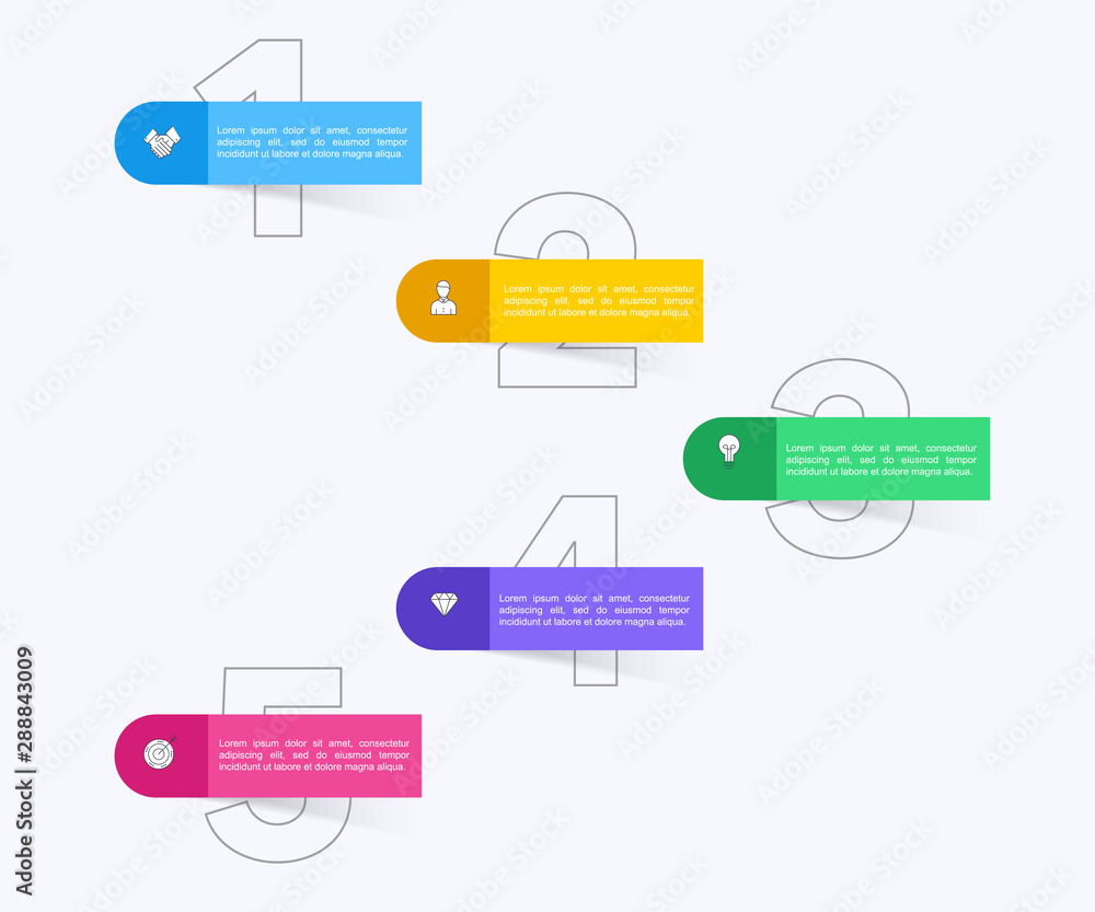 Poster vector info graphics for your business presentations. can be used for website layout, numbered banne